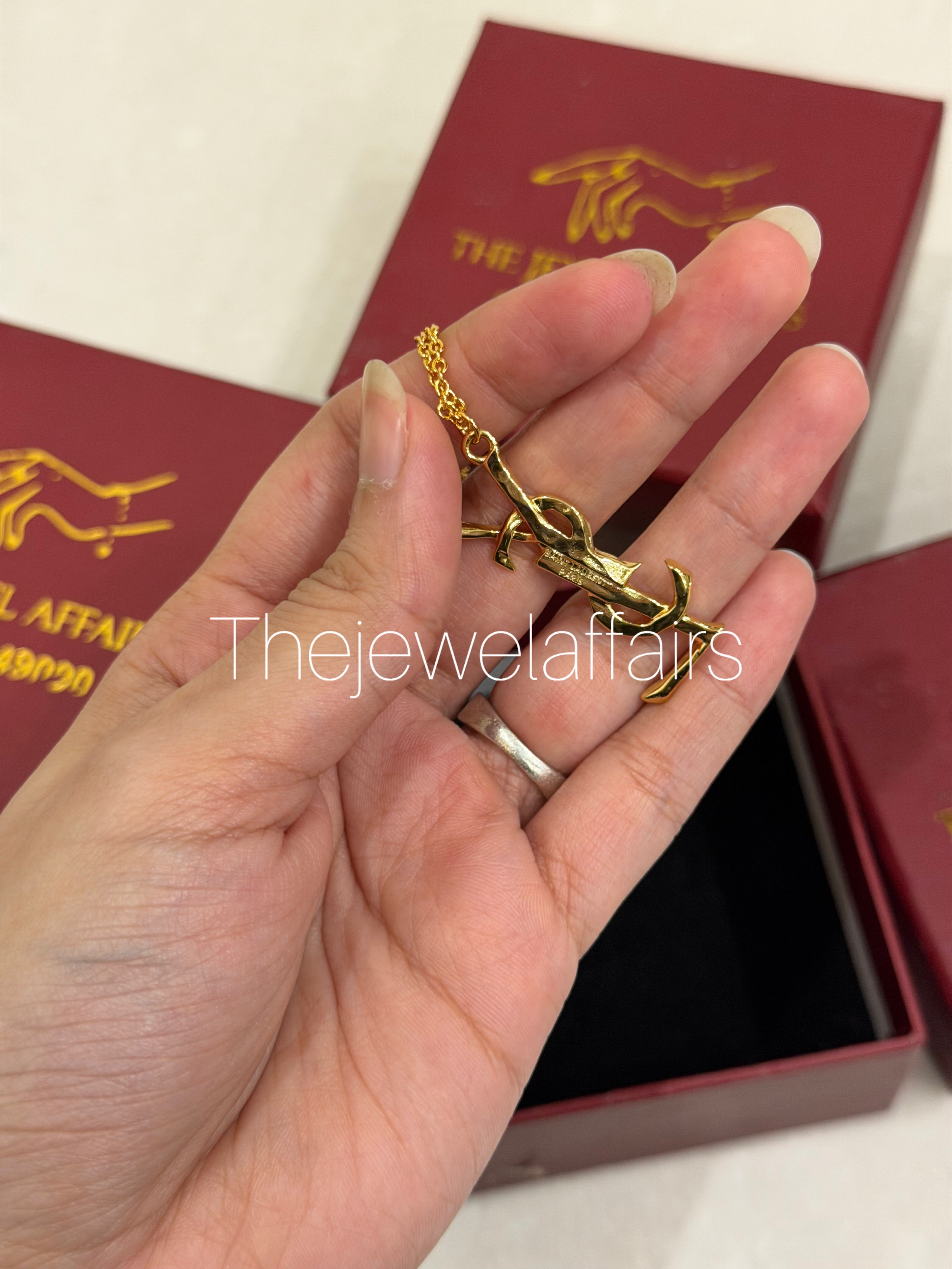 Y$L Cassandre Tassel Necklace in Metal — Gold