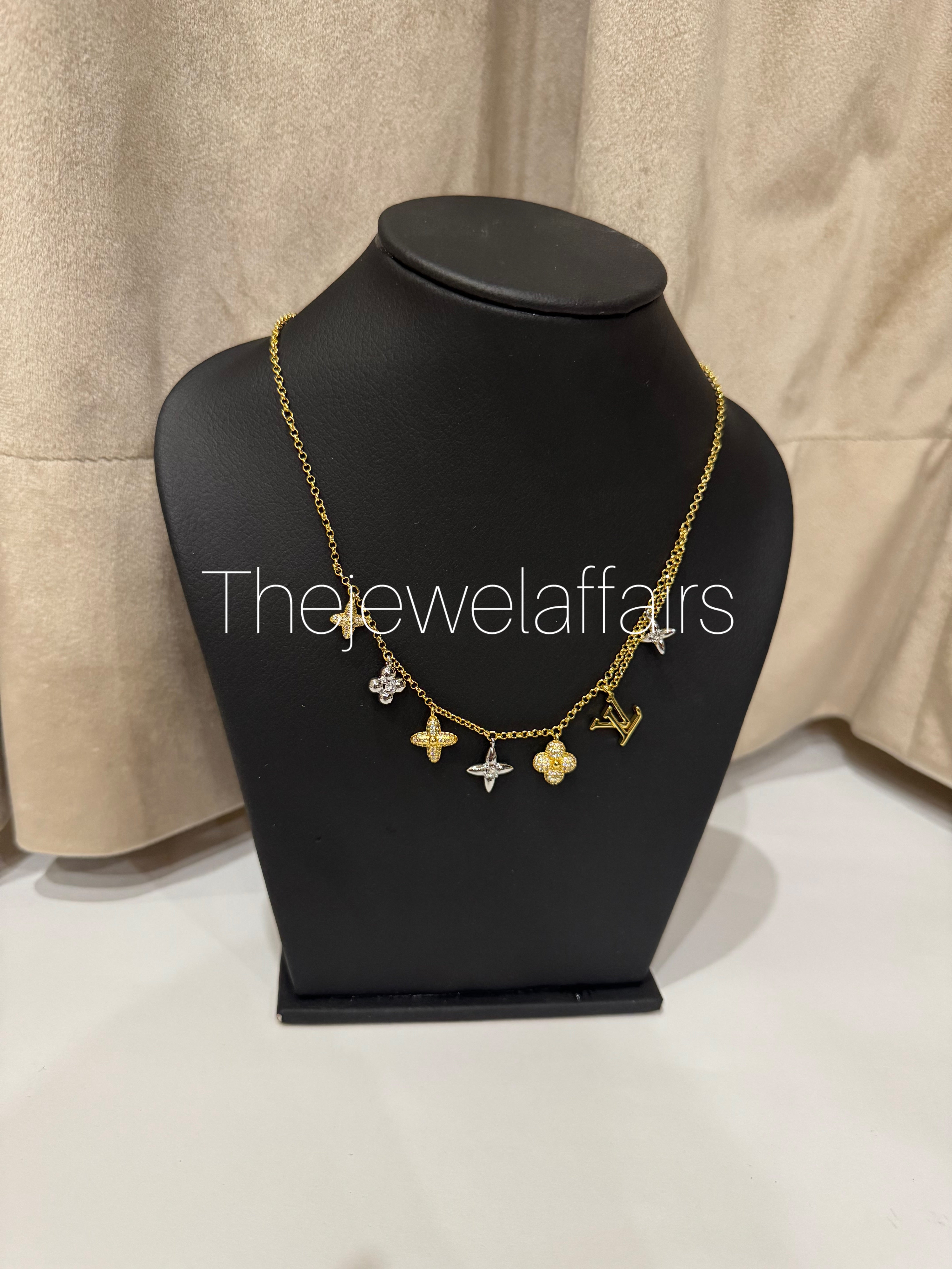 Lou!s-Inspired Charm Necklace