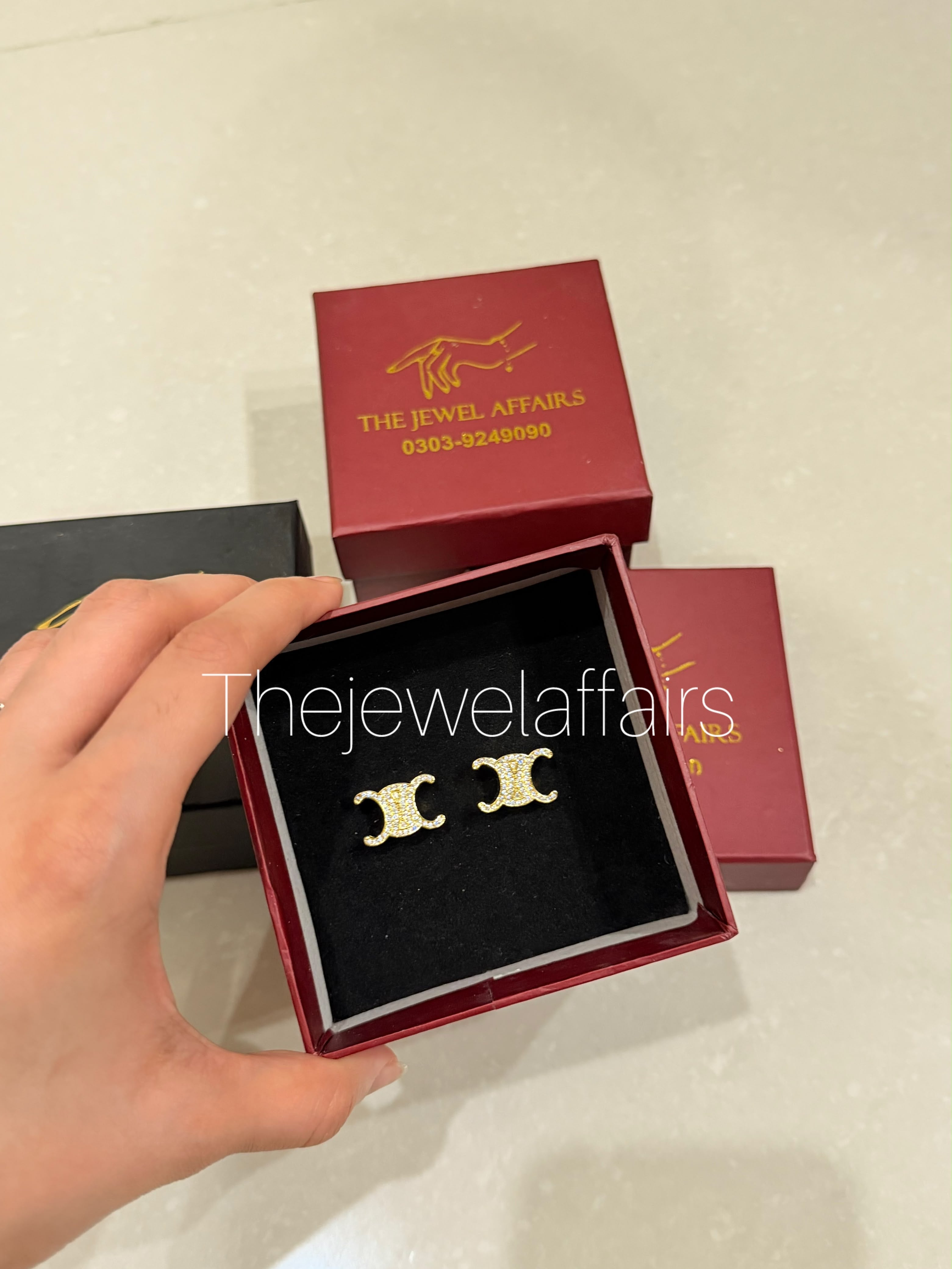 Cel!ne Triomphe Crystal Stud Earrings