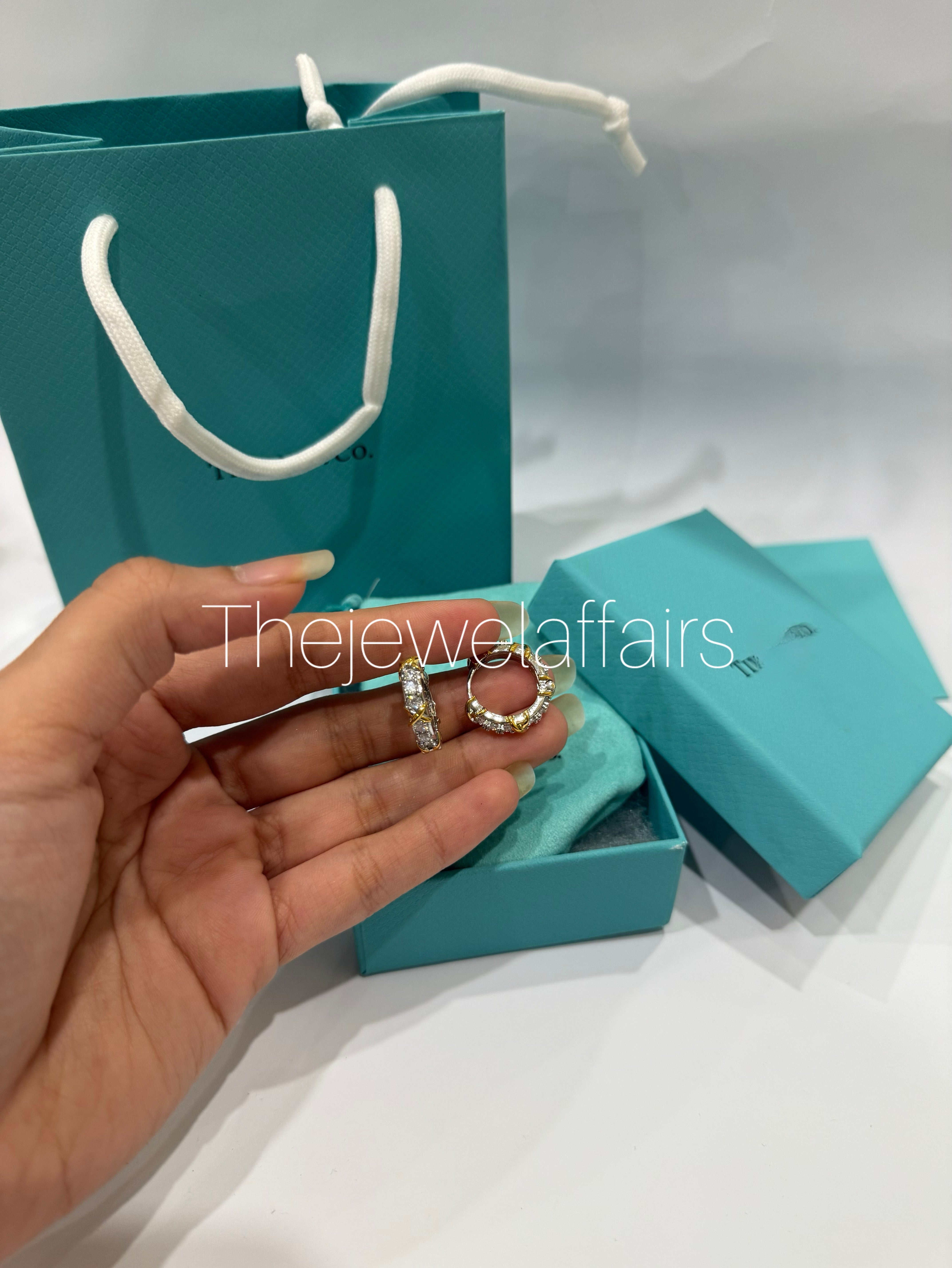 T!ffany-inspired hoop earrings