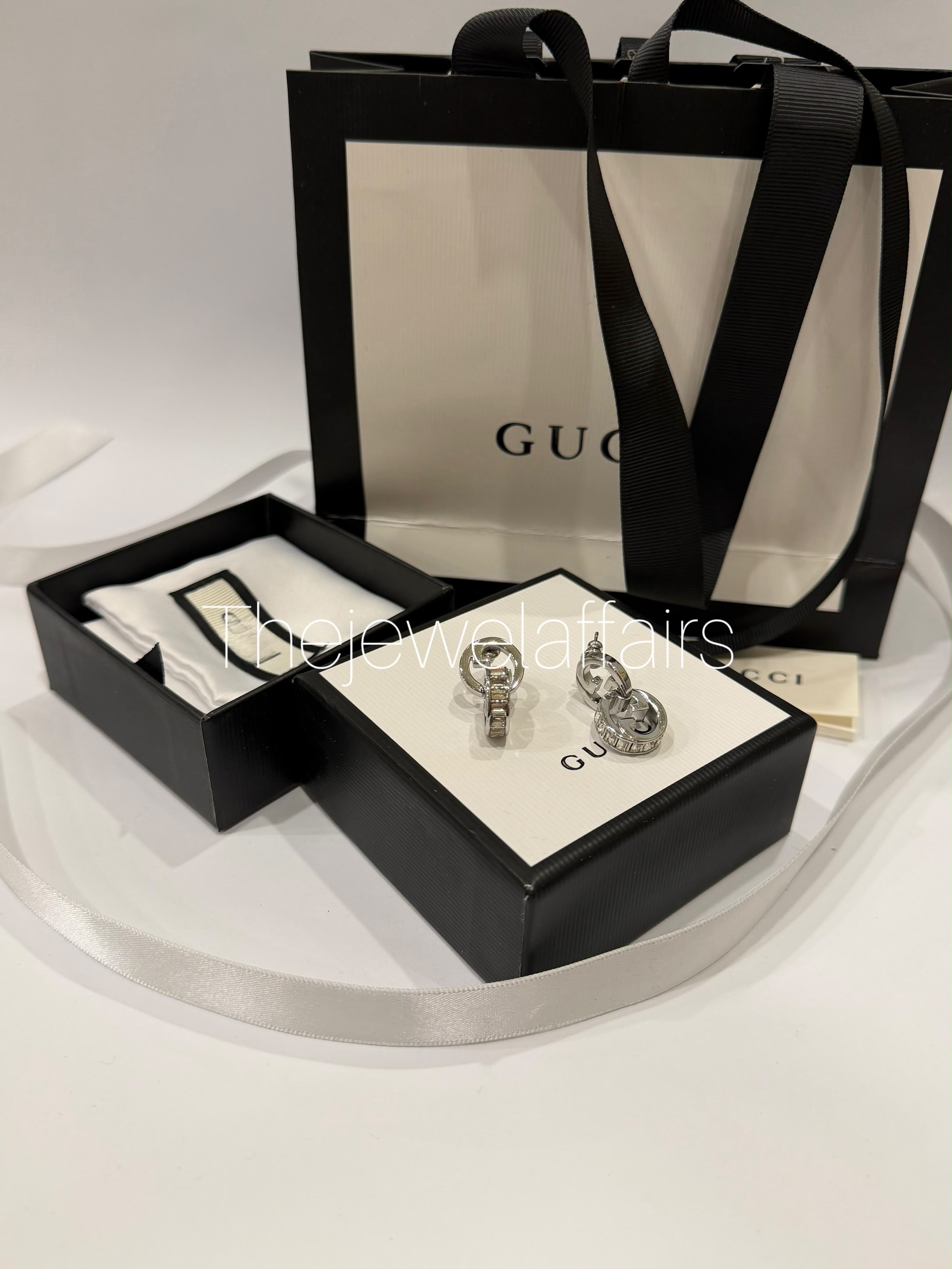 Premium mastercopy designer crystal earrings