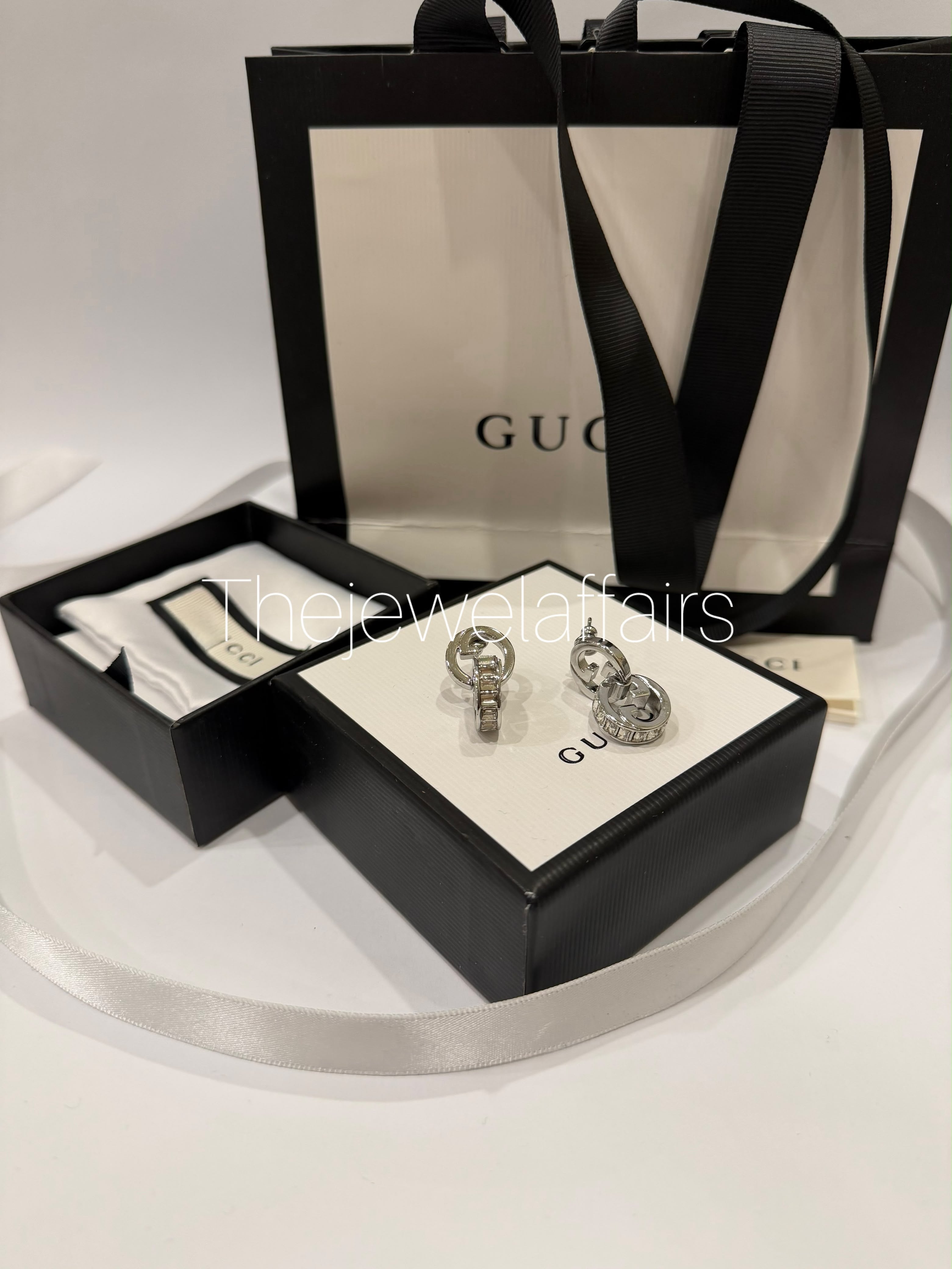 Premium mastercopy designer crystal earrings