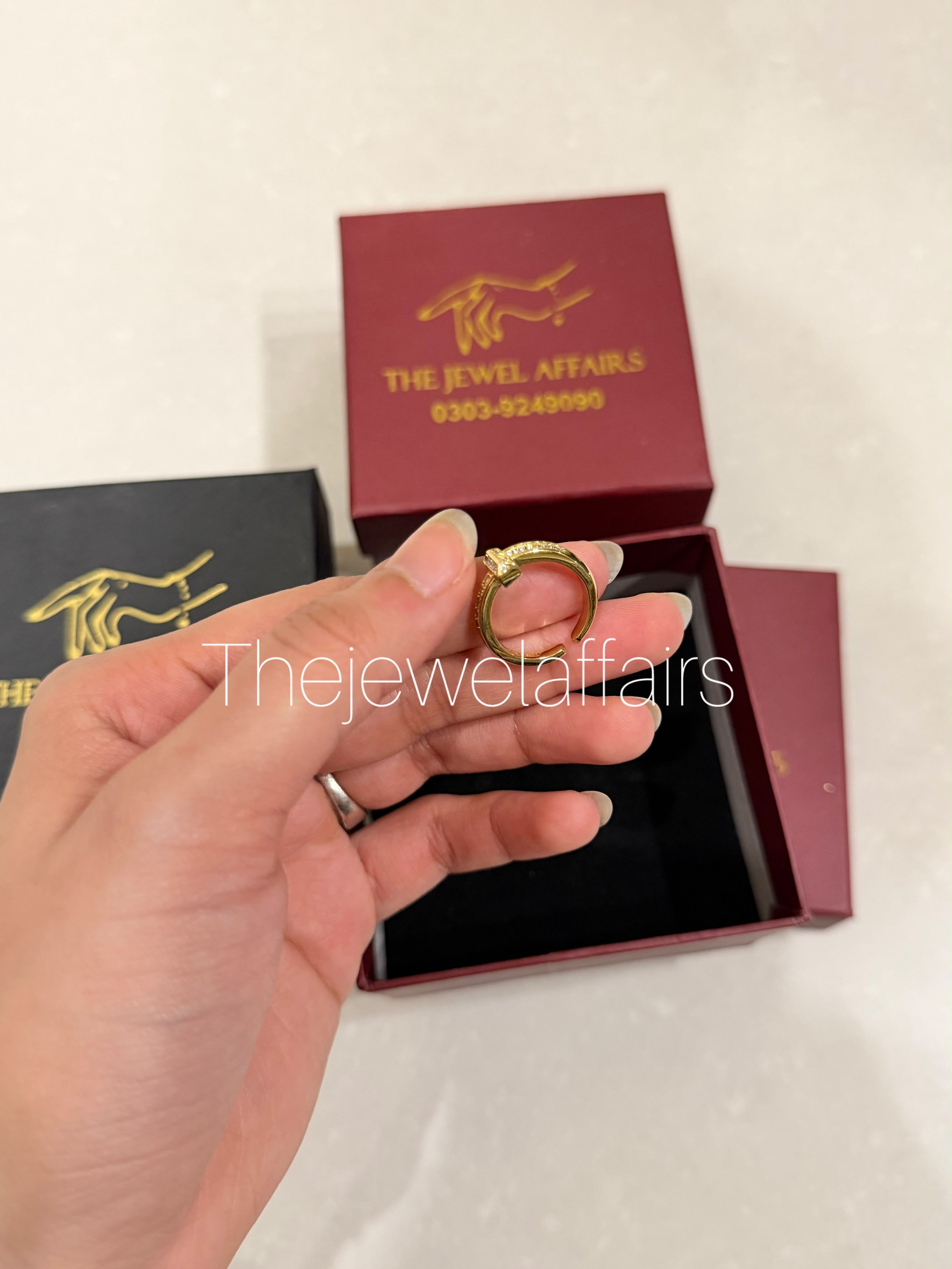 T!ffany T Crystal ring (gold)