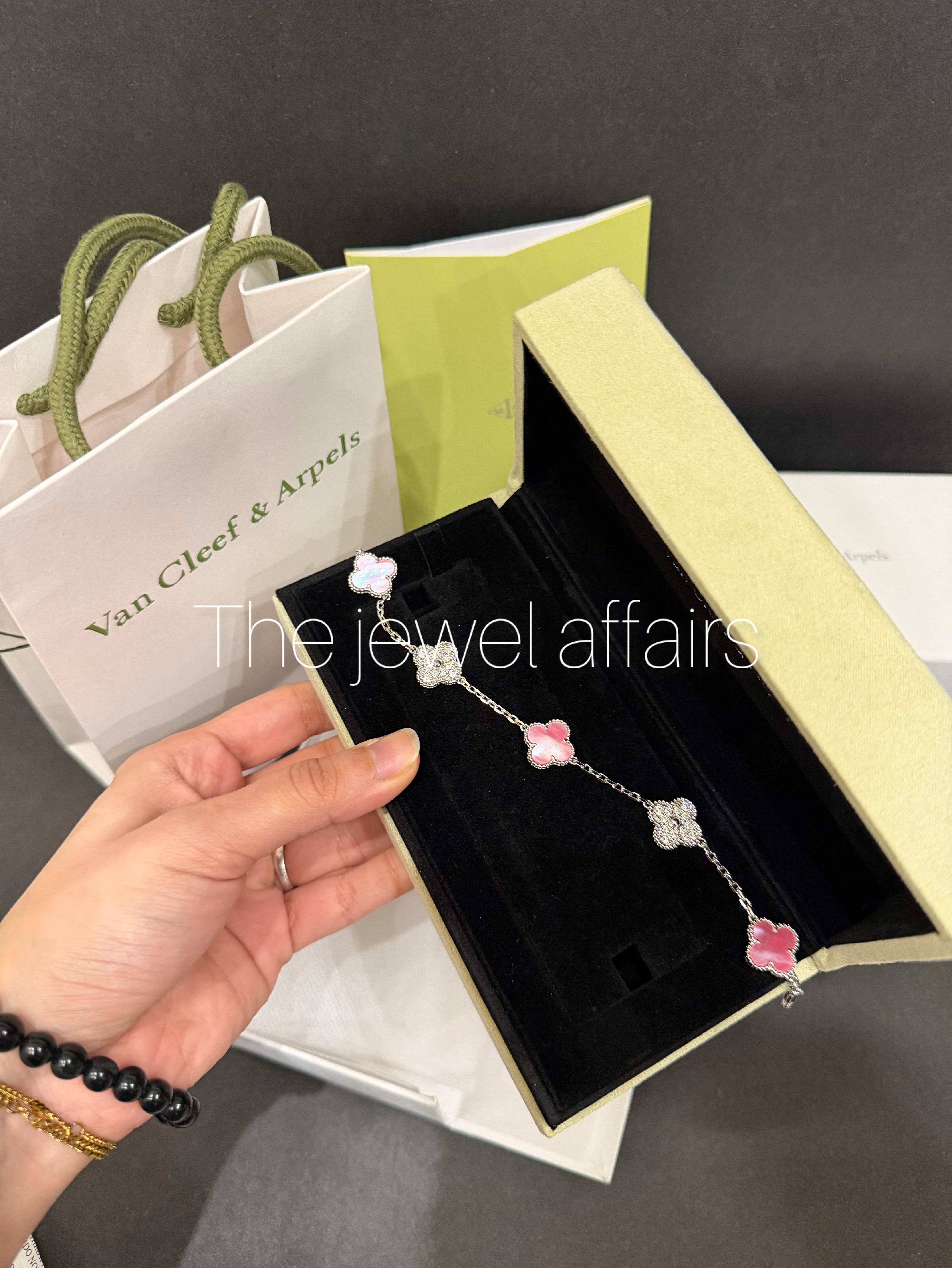 Vca pink diamond bracelet