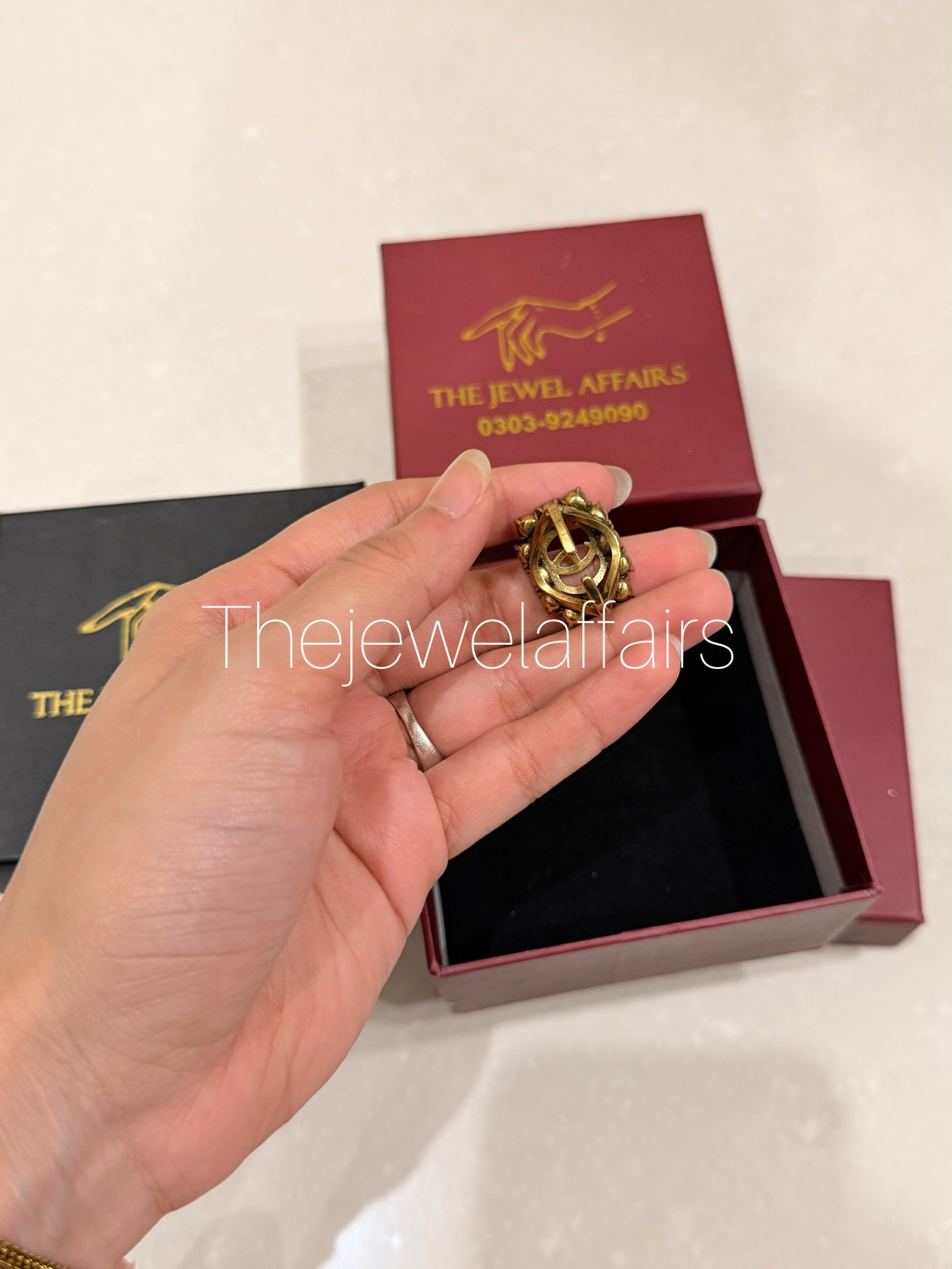 Gu(ci Double G Crystal Statement Ring