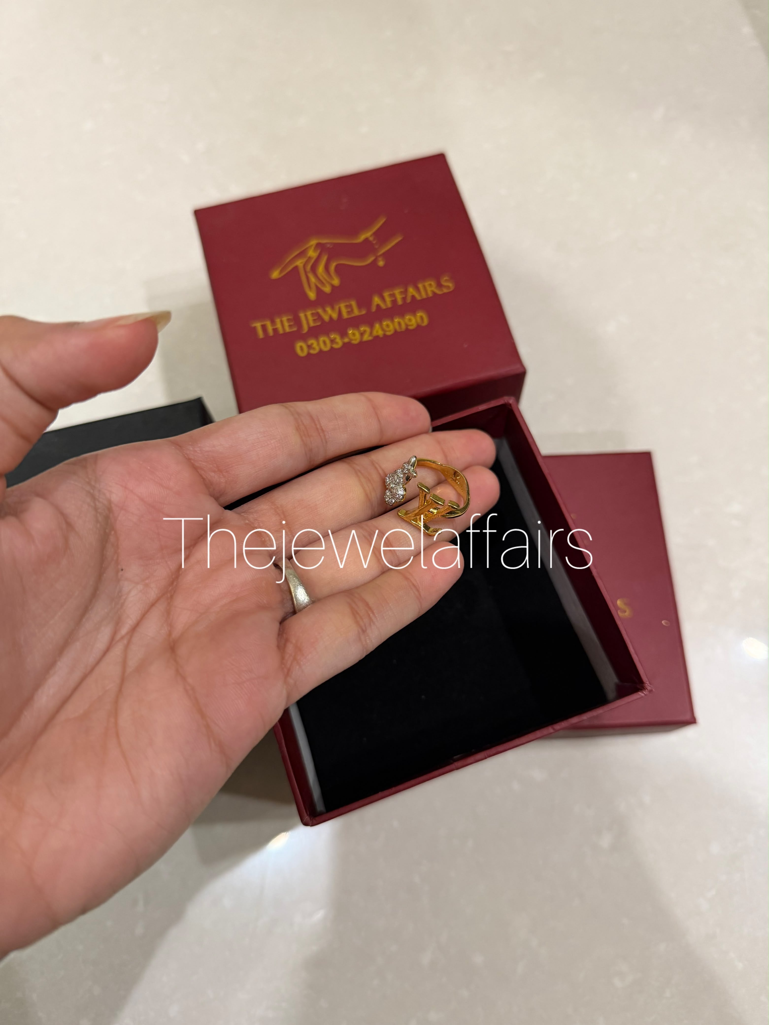LV Initials Ring