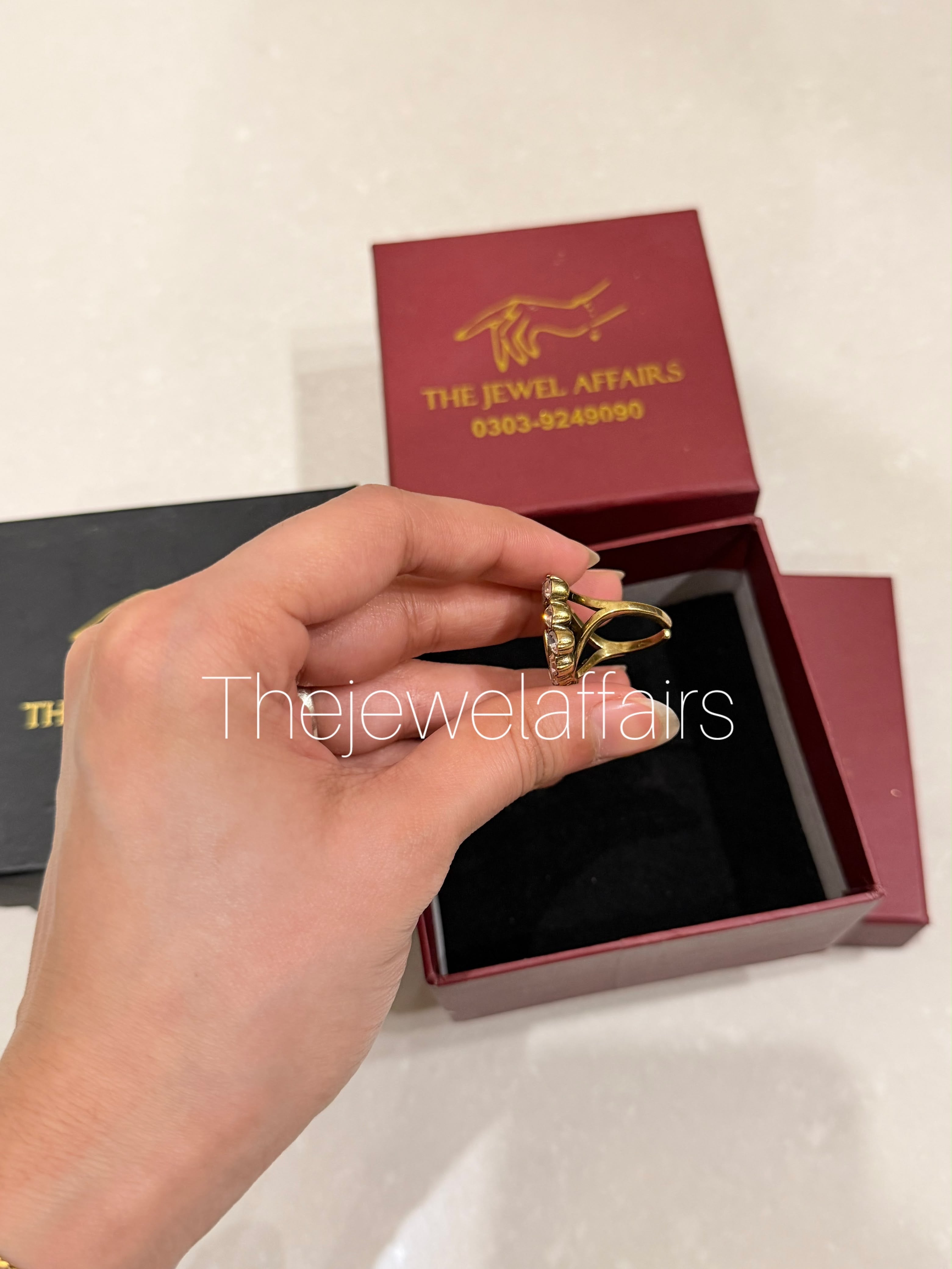 Gu(ci Double G Crystal Statement Ring