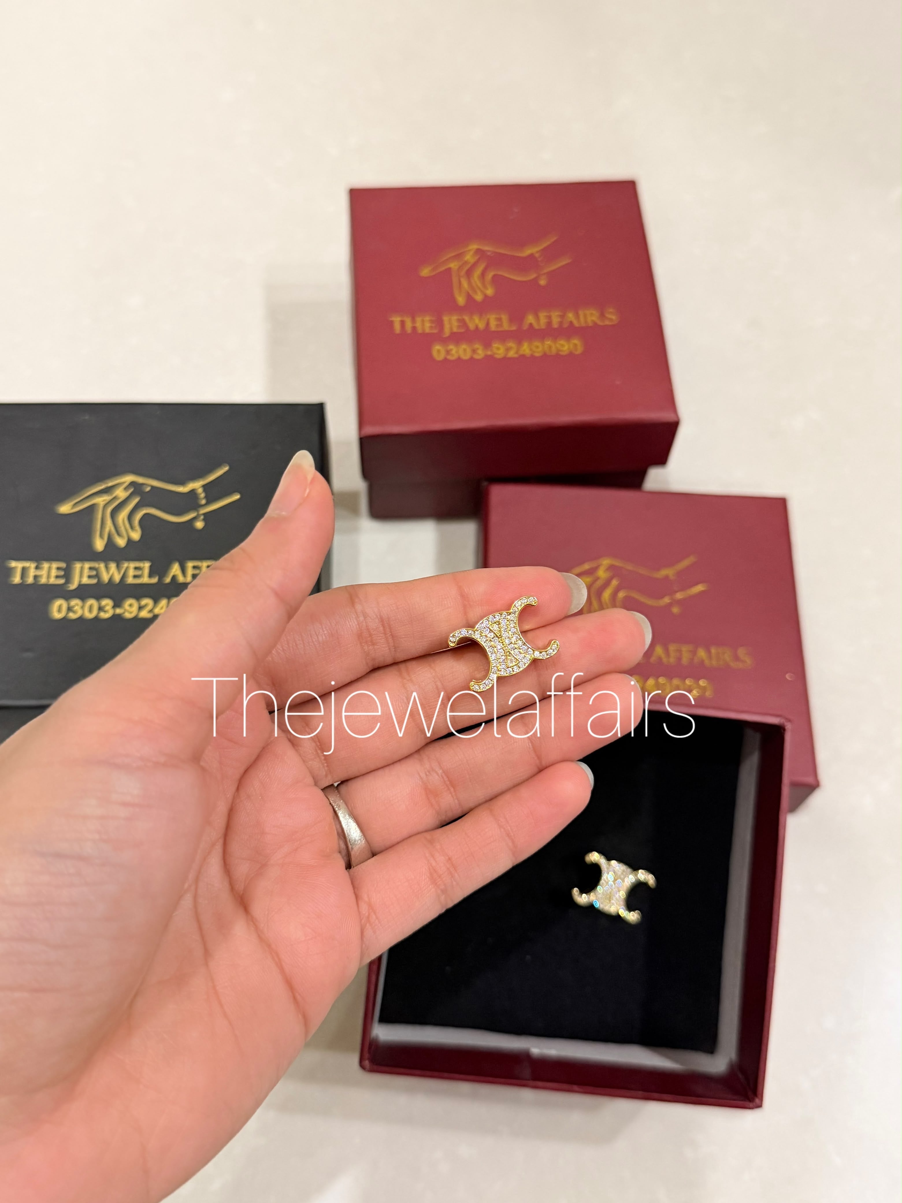 Cel!ne Triomphe Crystal Stud Earrings