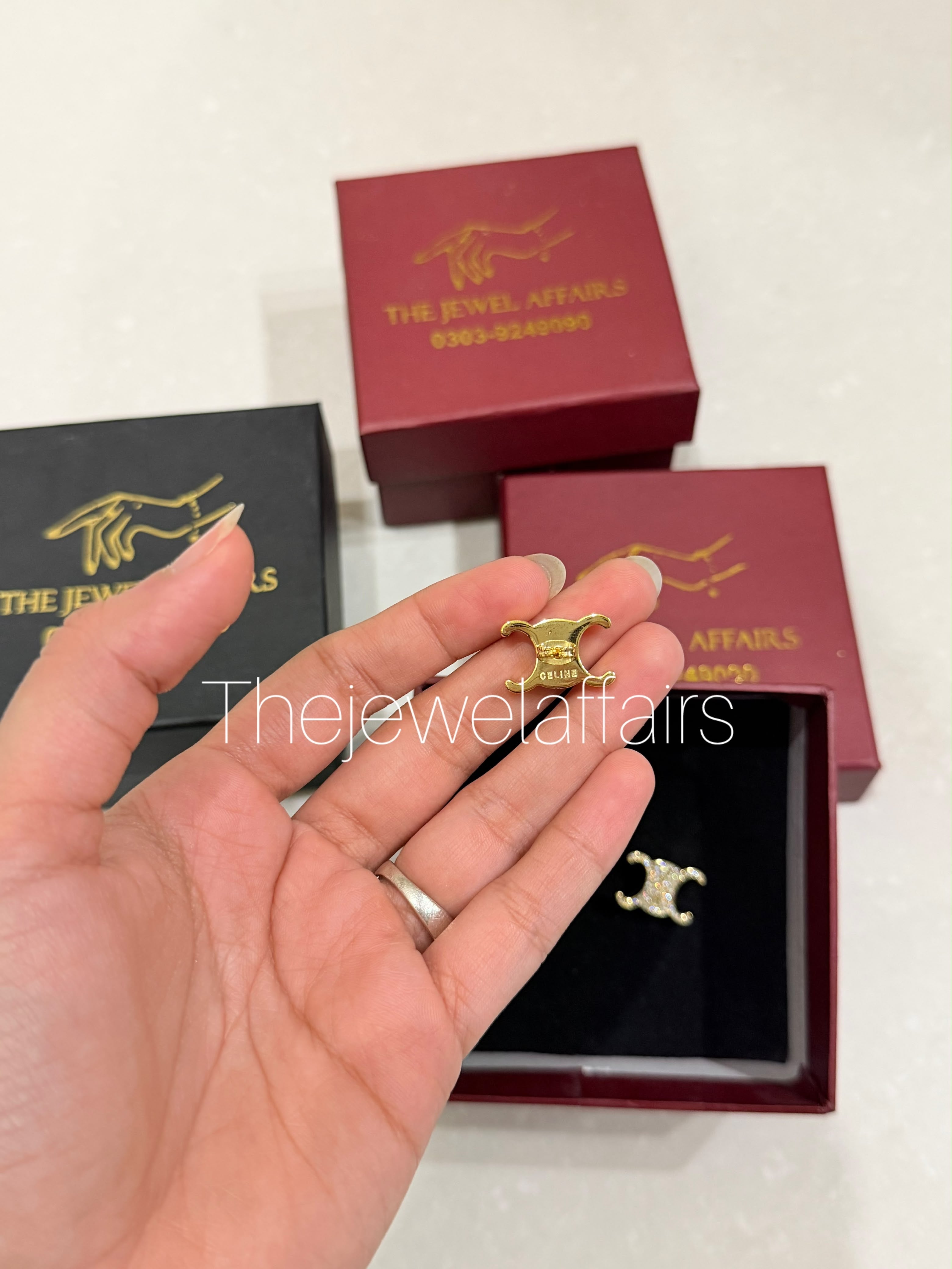 Cel!ne Triomphe Crystal Stud Earrings