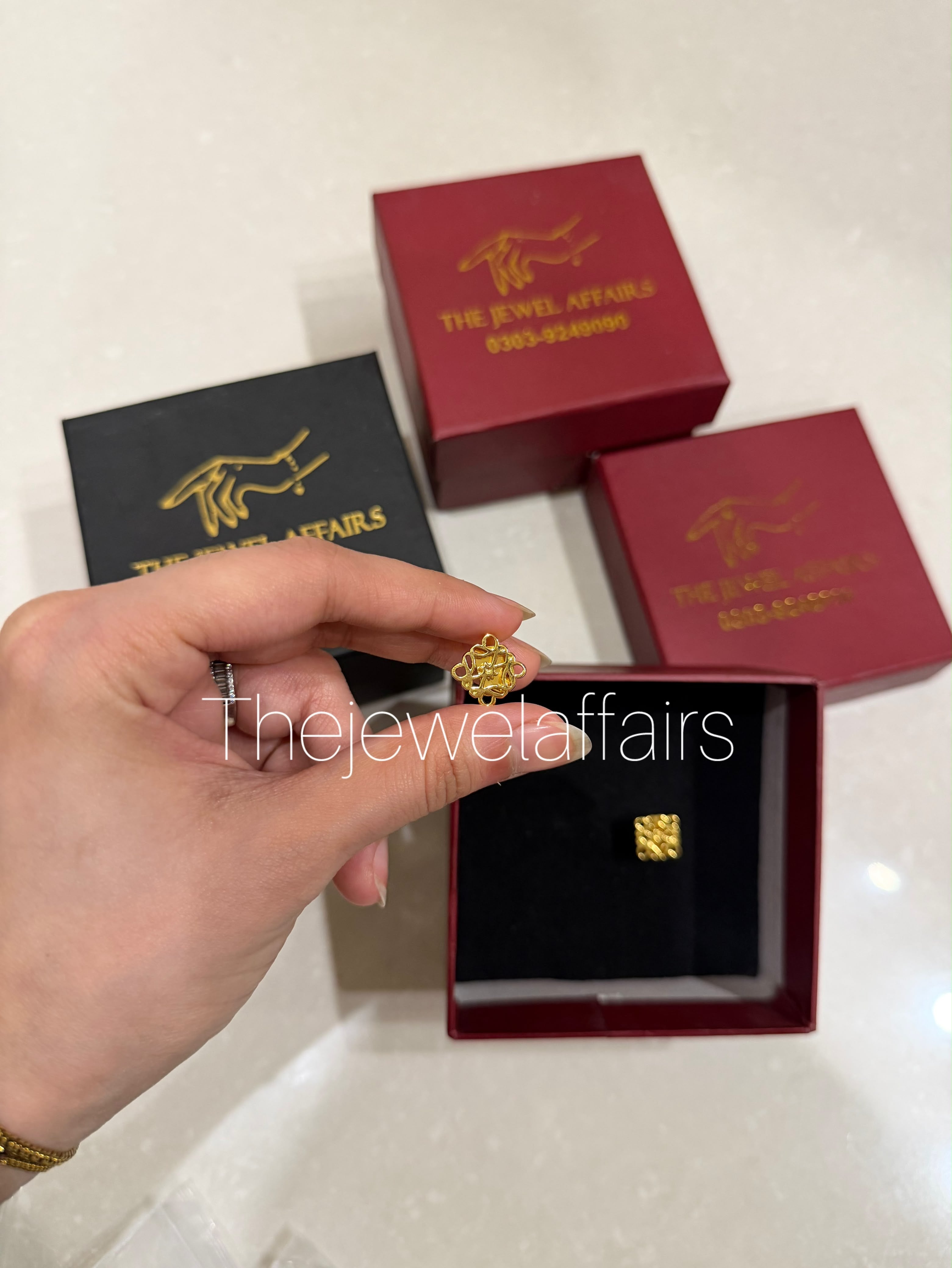 L0ewe Anagram Gold-Tone Stud Earrings