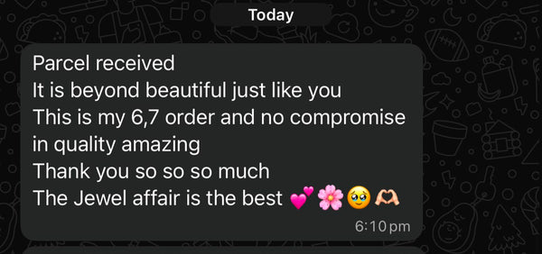 Customer message