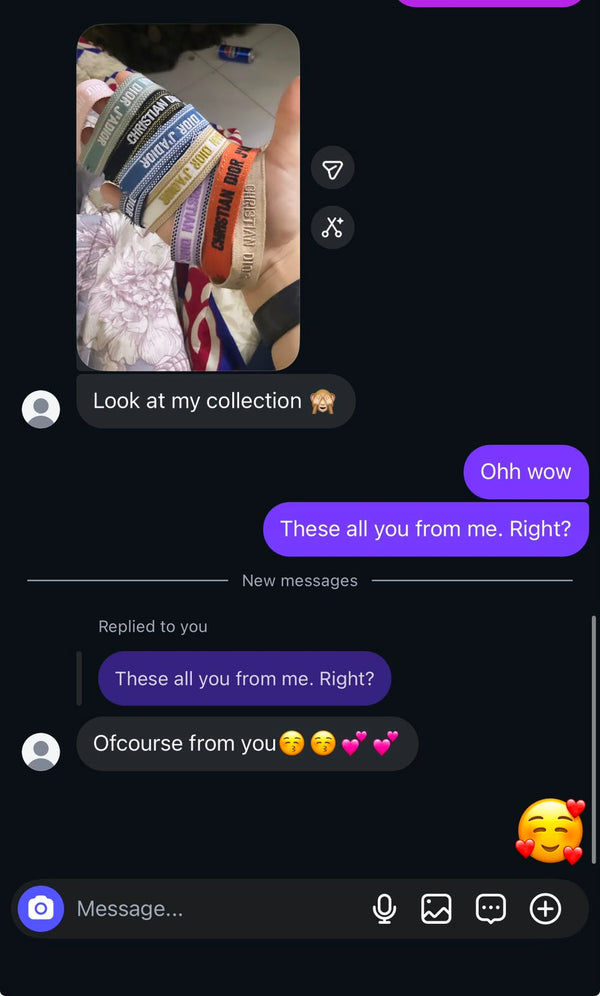 Customer message